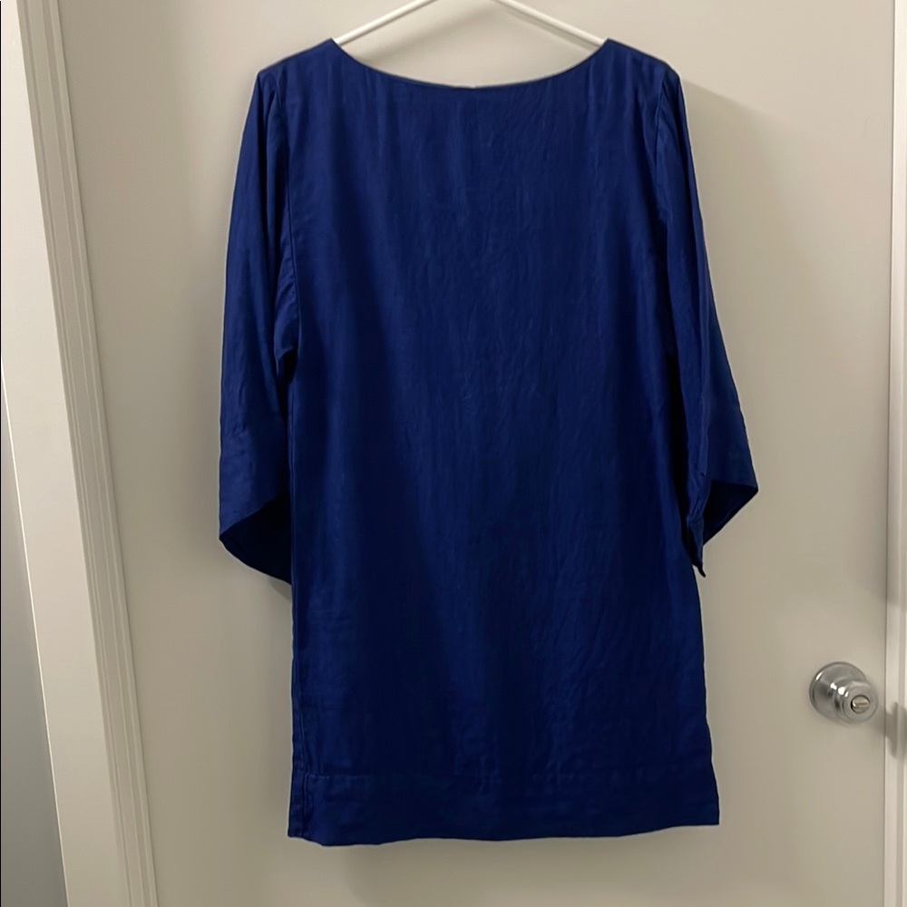 Banana Republic blue linen mini dress. Never worn!